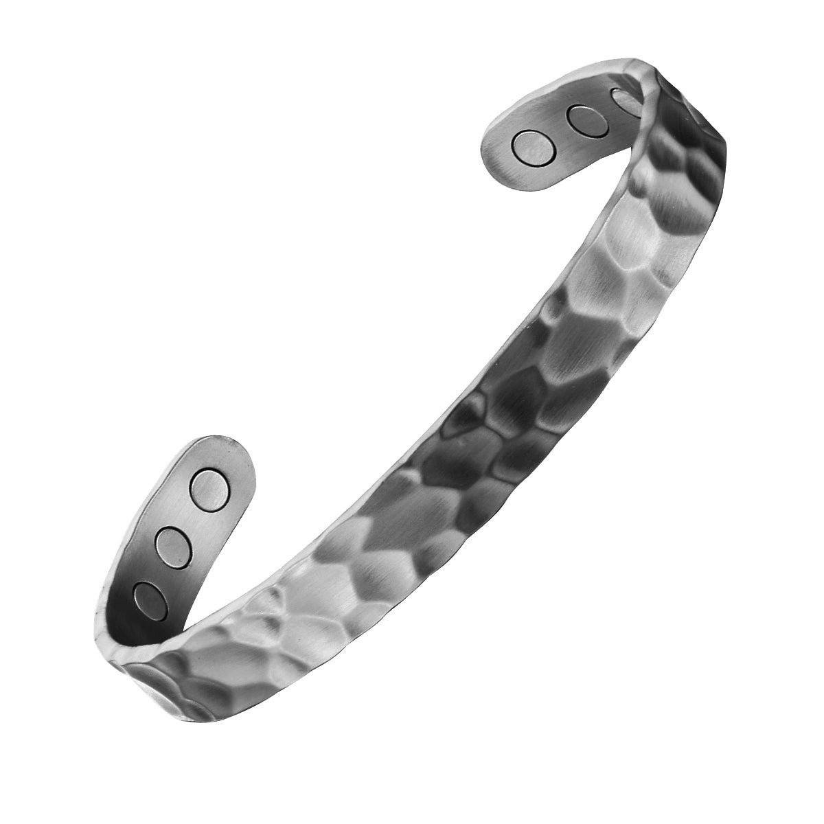 59. The Riley - GUN METAL GREY BEATEN/HAMMERED Textured Copper Band (NEW)