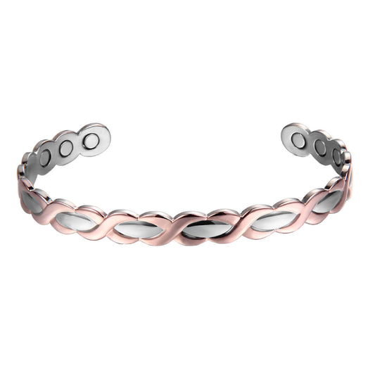 61. The Jace - Silver and Copper twist Copper Band (NEW)