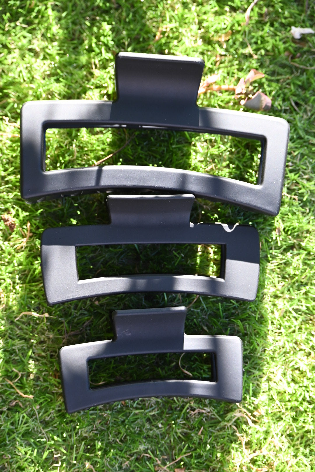 Black Hair Claw/Clip - 3 Sizes available