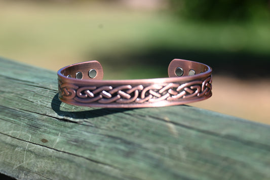 10. The Casey - Indented texture Copper Band