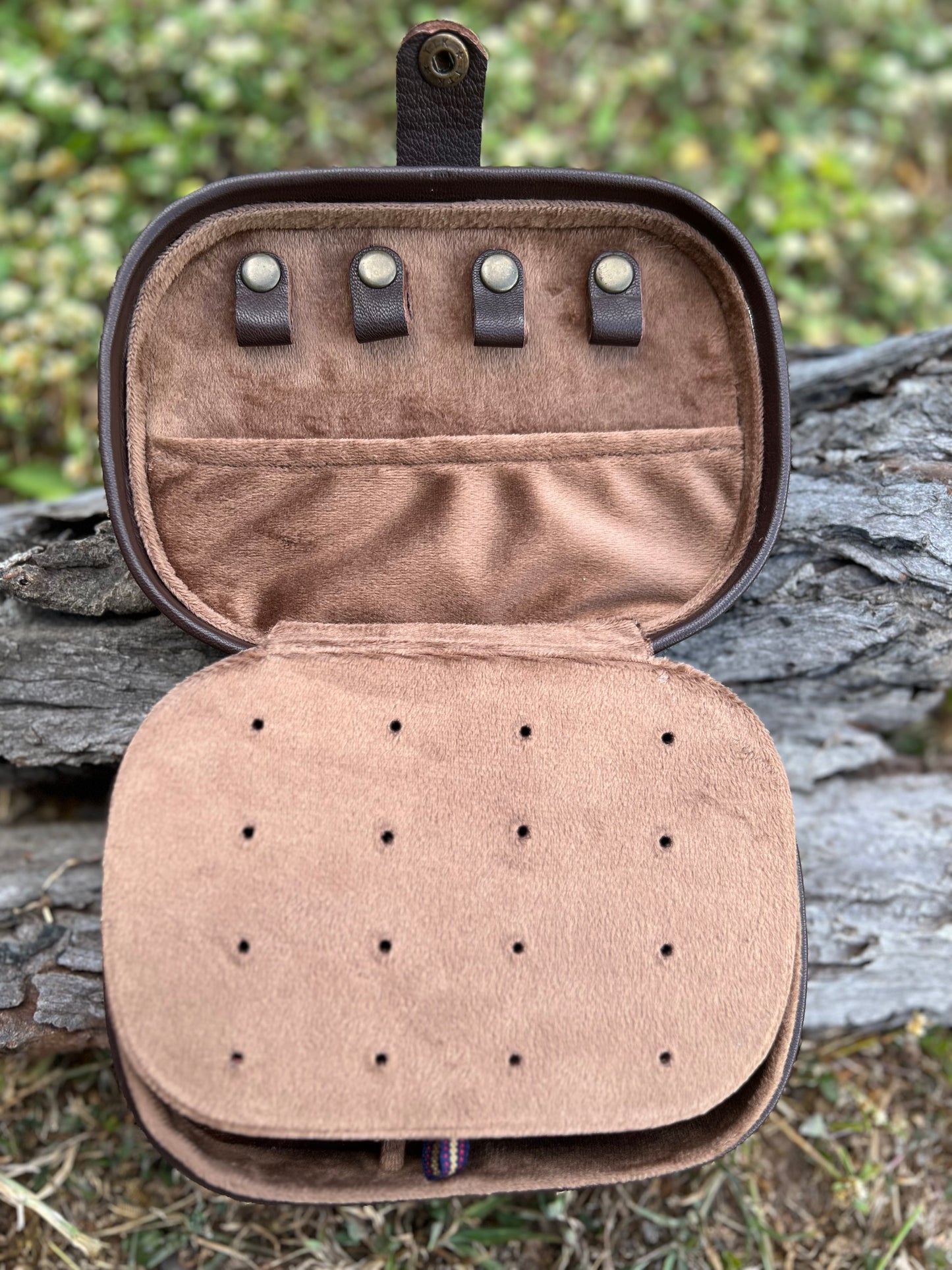 Cow Hide Travel Jewellery Box