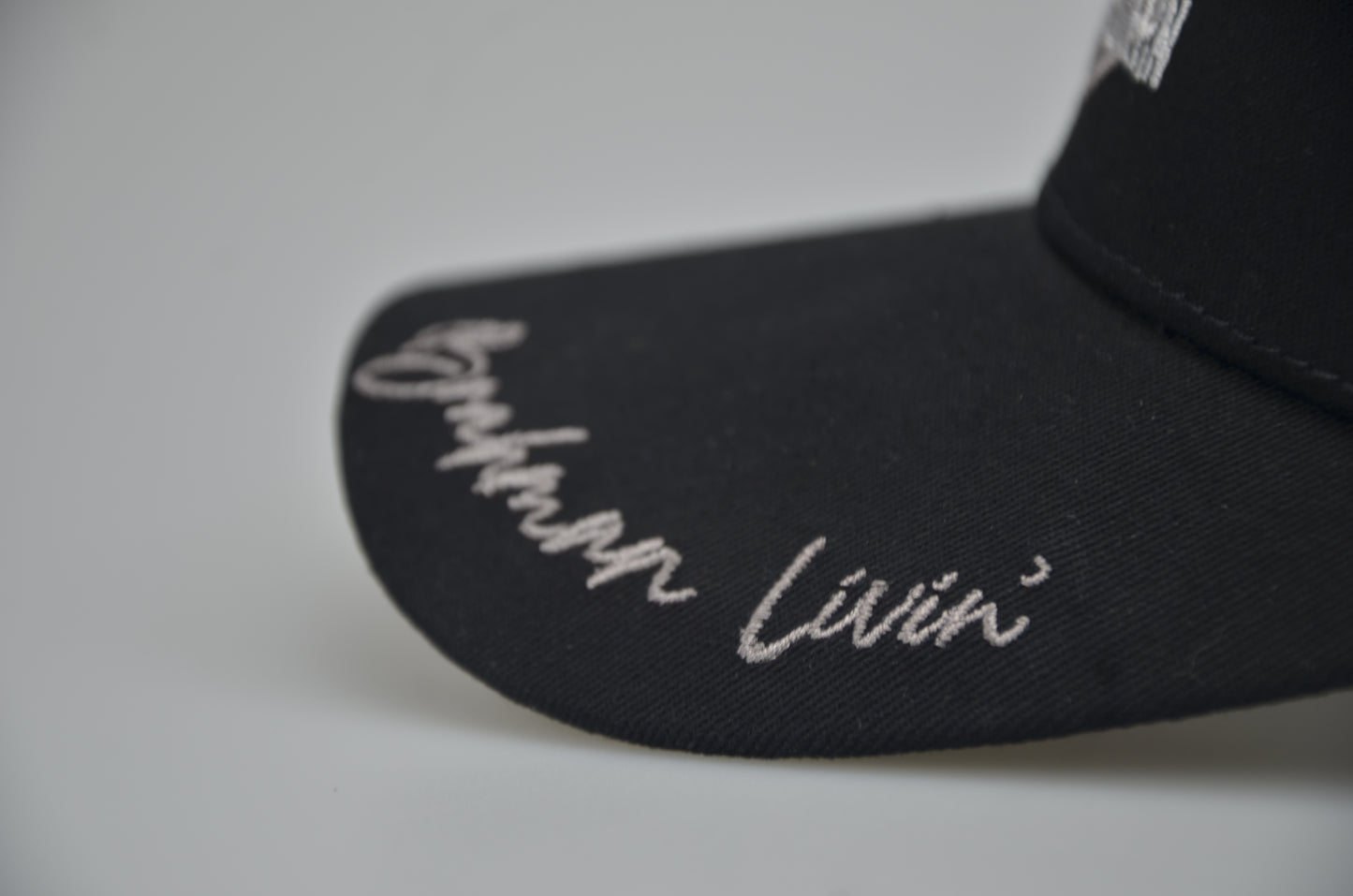 Brahman Western - Black with Grey and White Stripes - Trucker Cap