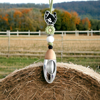 Car Diffusers - HORSE LOVERS - Sage Green, White and Black