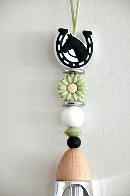 Car Diffusers - HORSE LOVERS - Sage Green, White and Black