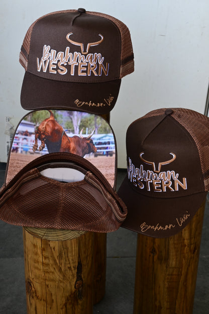 Brahman Western - BROWN-  Trucker Cap