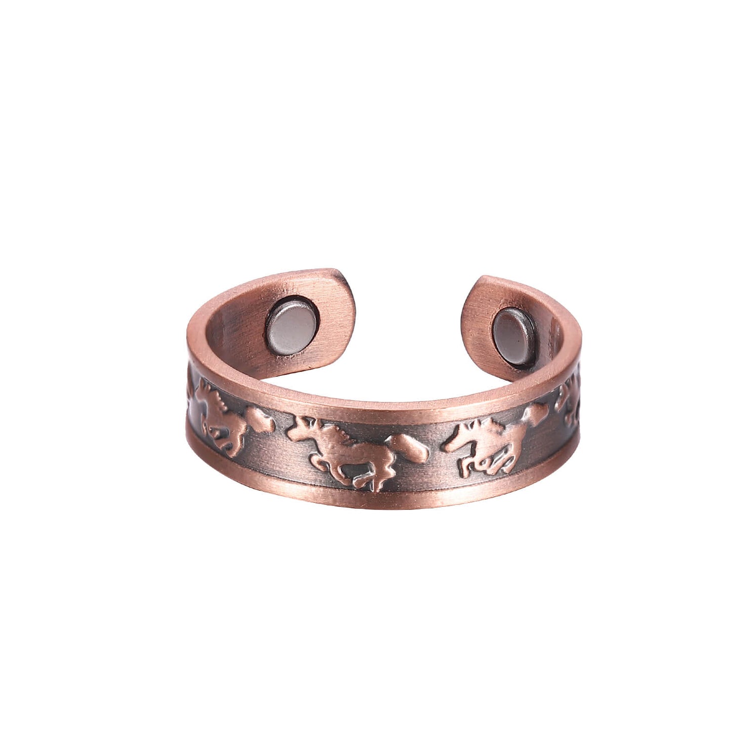 51. The Sawyer - Horse Copper RING