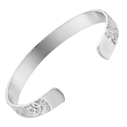 36. The Madison - Women's Flower Vine with Gem 3 Styles Copper Band - SILVER