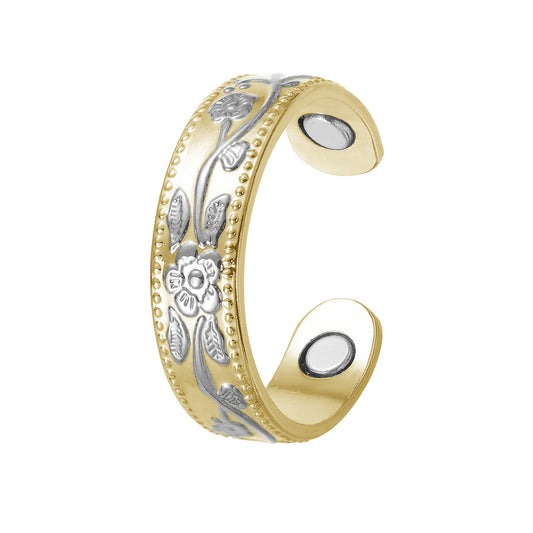 12. The Charlie - Two-Toned - Silver on Gold Copper RING