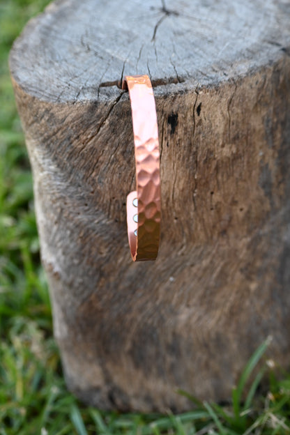 46. The Riley - BEATEN/HAMMERED Textured Copper Band