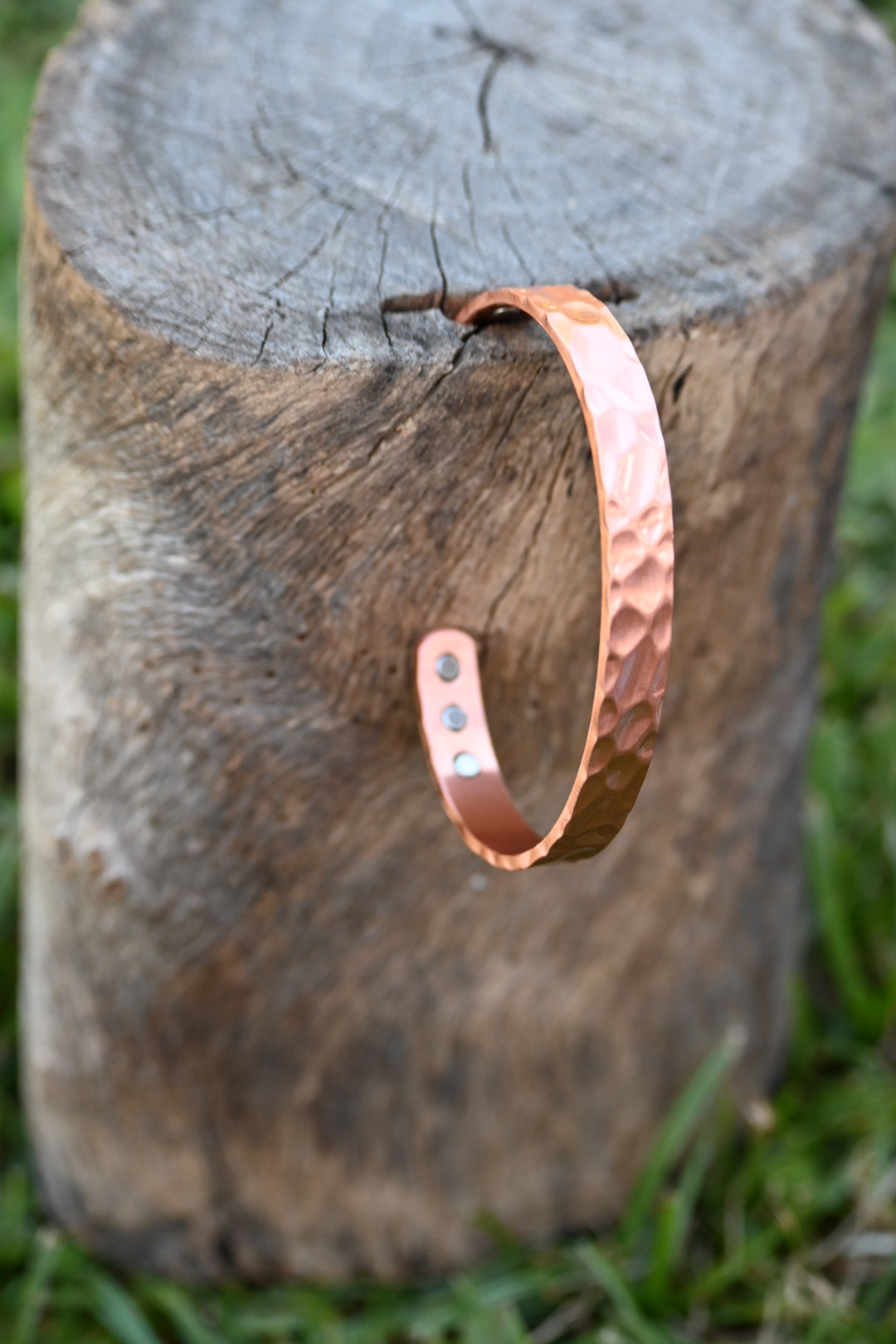 46. The Riley - BEATEN/HAMMERED Textured Copper Band