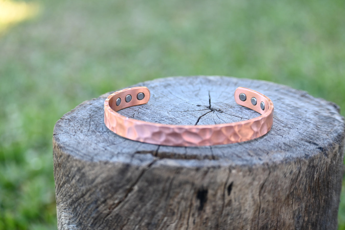 46. The Riley - BEATEN/HAMMERED Textured Copper Band