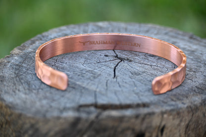 46. The Riley - BEATEN/HAMMERED Textured Copper Band