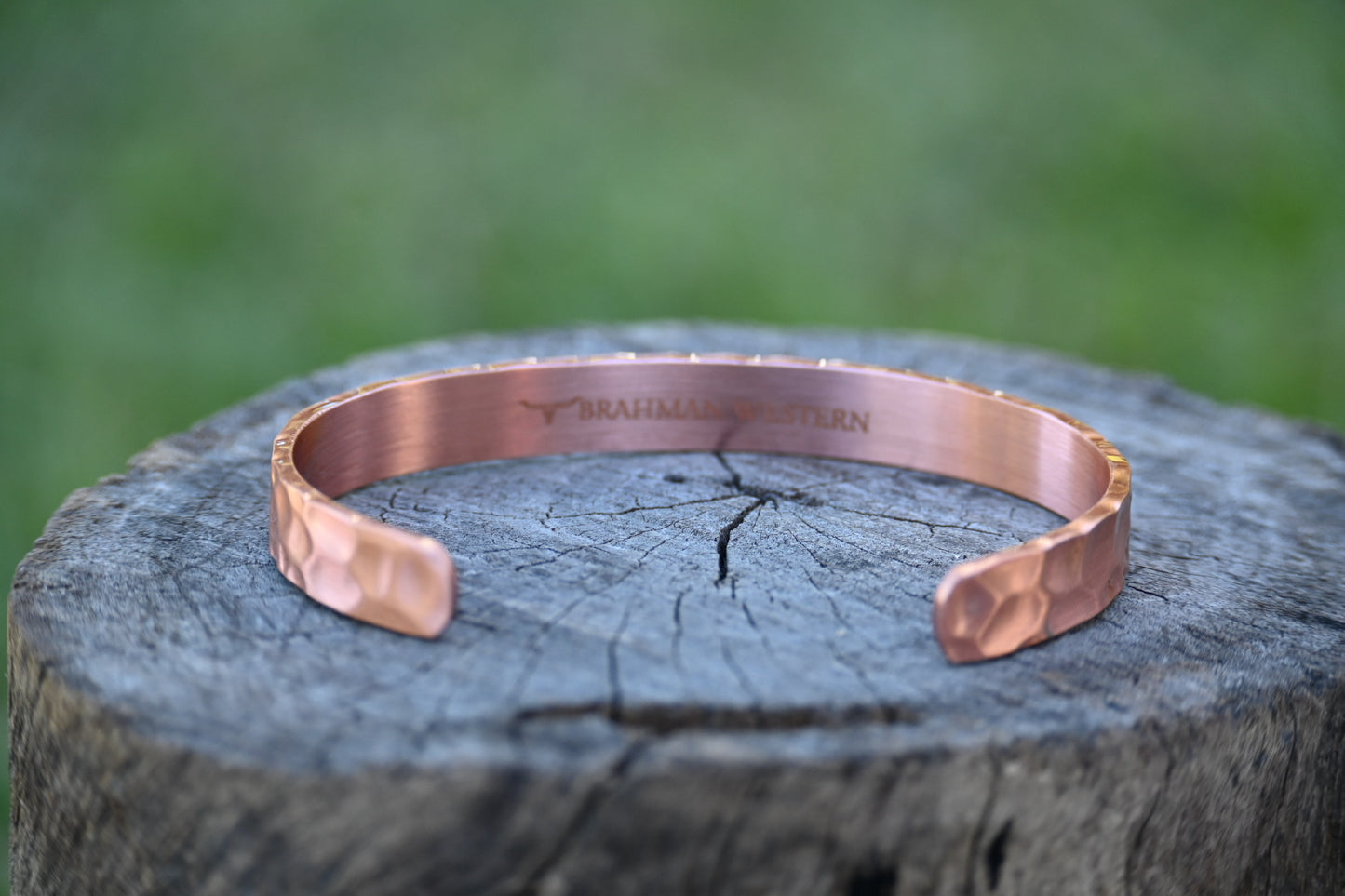 46. The Riley - BEATEN/HAMMERED Textured Copper Band