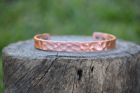 46. The Riley - BEATEN/HAMMERED Textured Copper Band