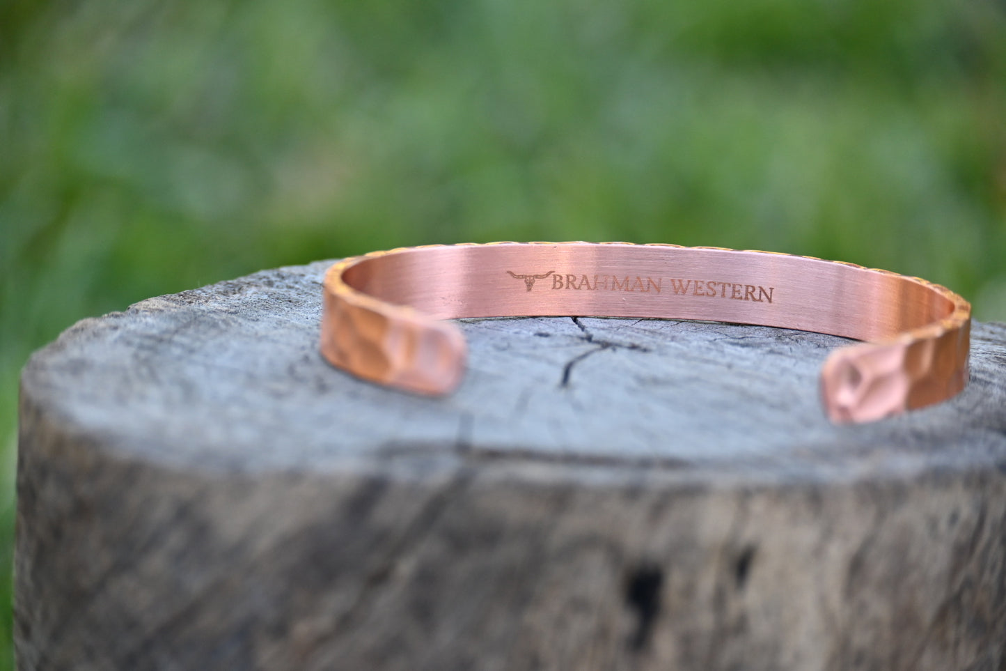 46. The Riley - BEATEN/HAMMERED Textured Copper Band