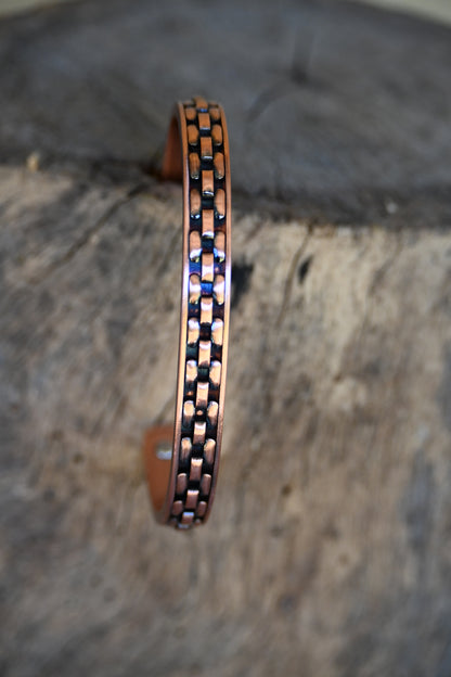 39. The Mason -  Roped Look Copper Band