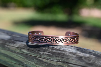 10. The Casey - Indented texture Copper Band