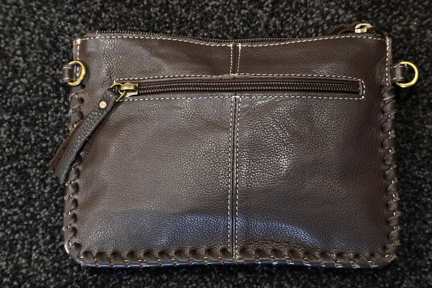 Tooling Leather Cowhide Small Clutch Bag