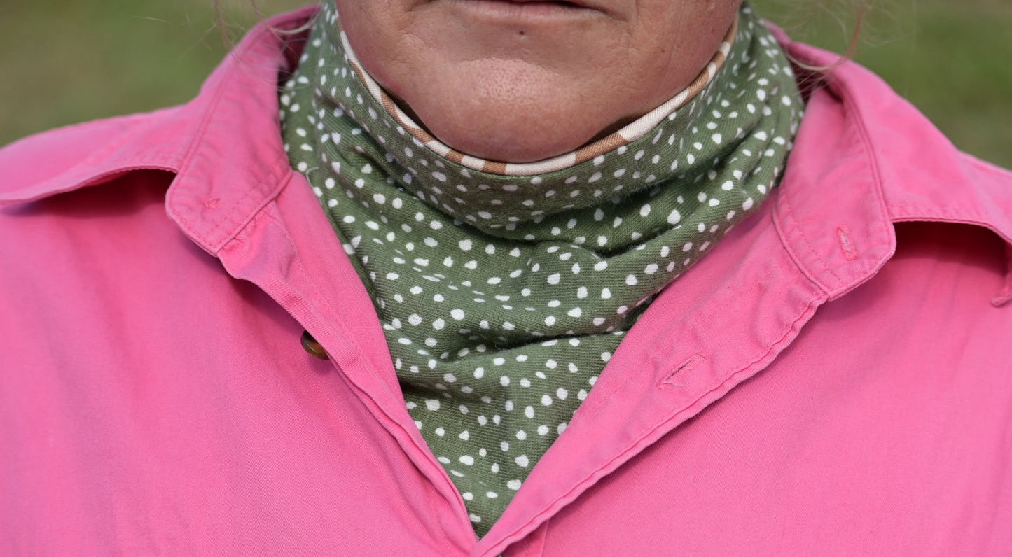 The Sahara Neck Scarf - Double Sided with Button loop