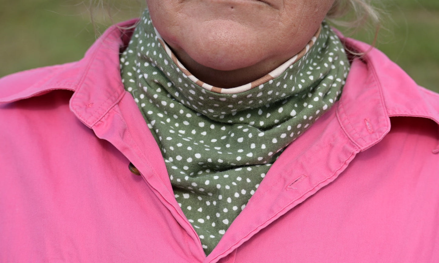 The Sahara Neck Scarf - Double Sided with Button loop
