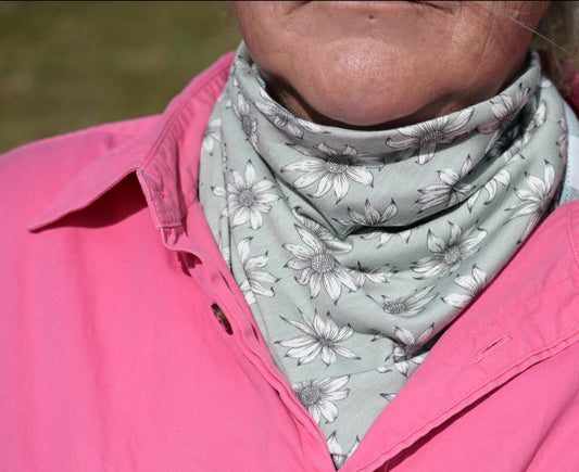 The Sage Neck Scarf - Double Sided with Button loop