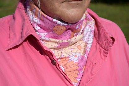 The Milly Neck Scarf - Double Sided with Button loop