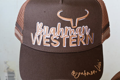 Brahman Western - BROWN-  Trucker Cap