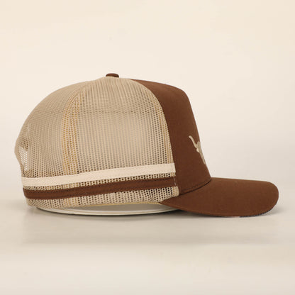 The Braford Trucker Hat - Brown/Cream