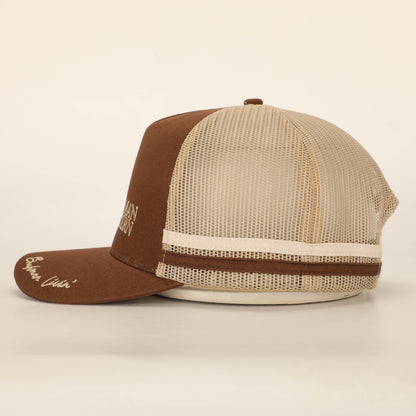 The Braford Trucker Hat - Brown/Cream