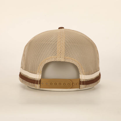 The Braford Trucker Hat - Brown/Cream