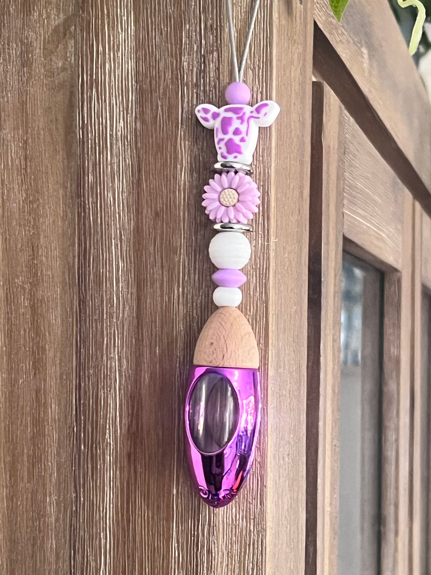 Car Diffusers - Cow Head - Purple & White