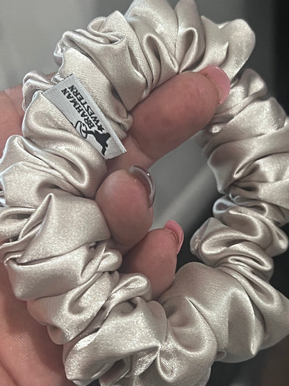 Deluxe Satin Scrunchies -  Jasmine - 2 sizes