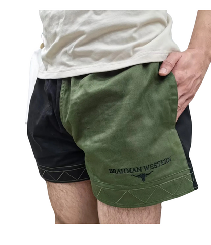 Unisex Cotton Drill Harlequin Rugger Shorts with Pockets - PRE-ORDER